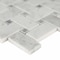 Msi Carrara White Basketweave SAMPLE Honed Marble Mesh-Mounted Mosaic Tile ZOR-MD-0339-SAM - alternate 3